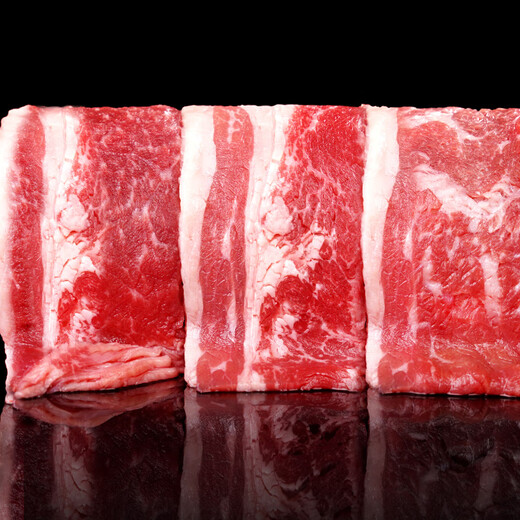 鲜京采国产黄牛 原切肥牛牛肉片3斤 烧烤烤肉 涮肉 火锅食材 源头直发