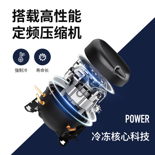 Nixue Freezer Commercial Household Freezer Horizontal Large Capacity Full Freezer Display Cabinet Refrigerated Freezer Large Freezer 688 Dual Temperature Copper Tube-Xingyao Gray Expanded Version Level 1 Energy Consumption