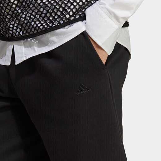 Pantalones de hombres adidas shorts para hombres nuevos pantalones casuales entrenamiento de fitness pantalones deportivos transpirables cómodos pantalones de cinco puntos sueltos IC9756 negro s