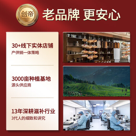 Chuangdi Boîte-cadeau de safran spécial Boîte-cadeau Gake Gake Gelatin Gelatin pour les mères, les anciens, le Qi et le sang, les cadeaux de santé toniques pour femmes