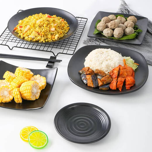 Placa de vajilla de IMAMINE YUSEN Catering Commercial Catering Cining Plate Bar Bar Placa de bocadillos Kimchi plato LJP1098 Media pieza 36 piezas
