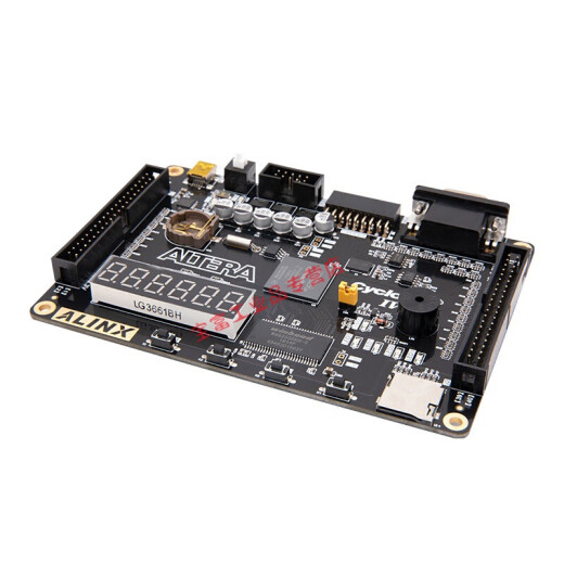 Junta de desarrollo de FPGA Black Gold Alinx Altera Intel Cyclone IV EP4CE6 Introducción Aprendizaje Ling Ax4010an9767 Set