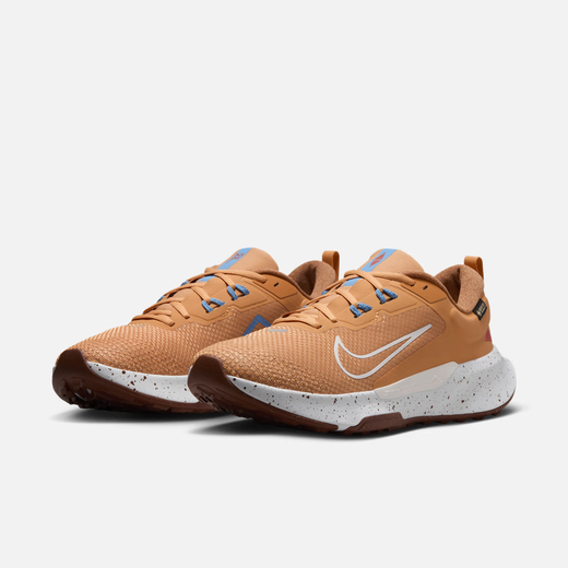 
NIKE Japan Direct Mail JUNIPER TRAIL 2 GORE-TEX Waterproof Men's Cross-Country Running Shoes HM9734 800 Moon Copper/Light Yellow Tawny/Yangyang Blue/Shallow Dark Red 42