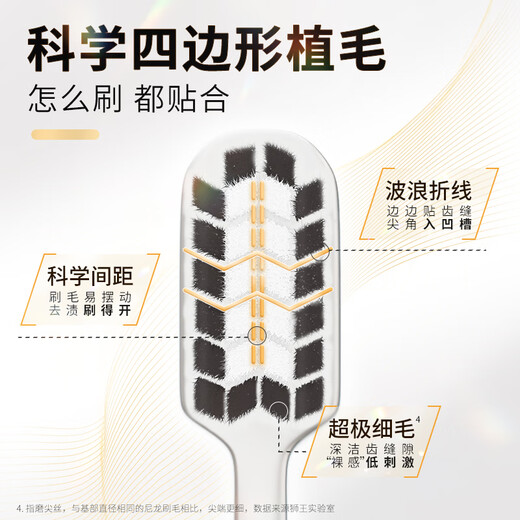 Lion King fine-toothed dense velvet antibacterial toothbrush 2-pack soft-bristled fine-bristled interdental brush cleaning toothbrush adult self-operated