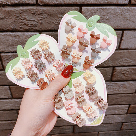 Children's hair clips princess baby small clips for broken hair little girls summer cute hair clips Korean girls clip headdress 10-piece set random style hair