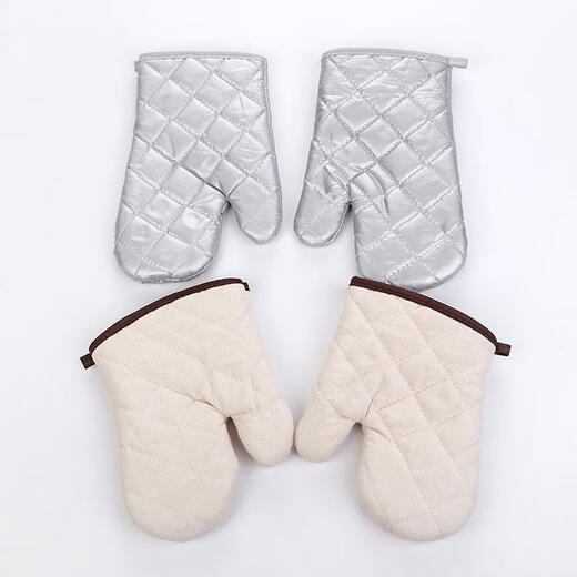 UOSO value thickened cotton microwave oven gloves anti-slip anti-scalding high temperature insulation gloves oven baking anti-scalding gloves 1 thickened cotton