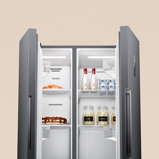 Xiaomi (MI) Mijia Refrigerator 530L double-opening two-door household refrigerator with large capacity, dual frequency conversion level 1, air-cooled, frost-free, silver ion antibacterial and odorless BCD-530WKMP Mijia Refrigerator 530L antibacterial and odorless