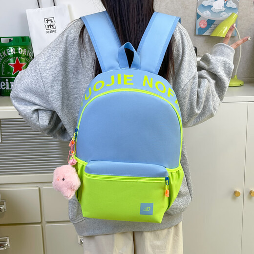 Backpack ladies backpack new Korean style fashion Oxford cloth waterproof junior high school students primary school bag dark green (no pendant) TJ936