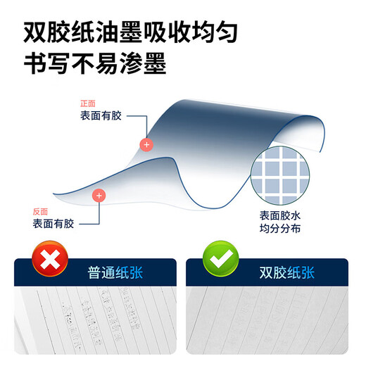 Deli Deli 7950 meeting minutes book (black)-80 sheets-25K (book)