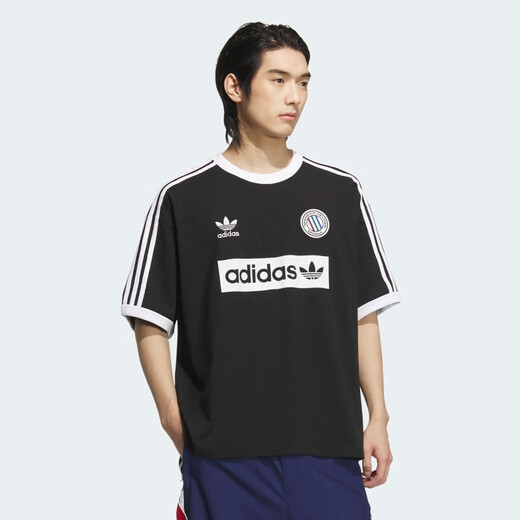 Adidas Clover Series Men RINGER TEE Short Sleeve KC2603 Black M