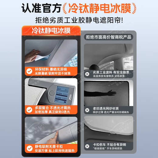 芒芒适用宝马X1天窗遮阳帘车顶天幕遮阳挡汽车品改装隔热防晒板 宝马专用遮阳前挡 宝马X120232024款