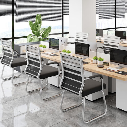 Computer chair office chair employee comfortable home bow mesh chair staff conference chair student special offer back chair hot selling sponge seat cushion black mesh