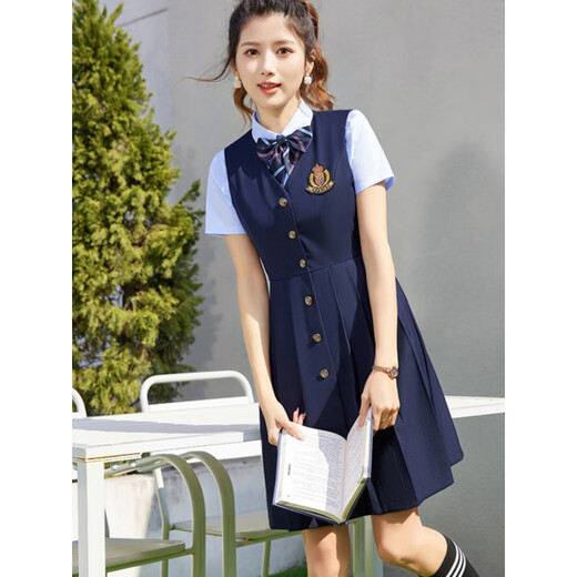 今诩幼儿园教资面试穿搭老师连衣裙两件套教师园服套装早教幼师工作服 9926灰色单西装 S