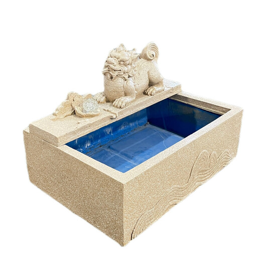 Garden outdoor fish pond landscape rockery fountain terrace garden turtle pond Pixiu Feng Shui tank flowing ornaments 6629 flowing water landscape combination