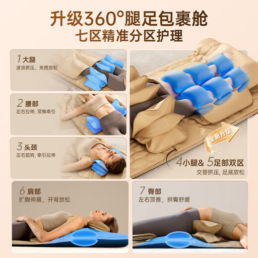 Westinghouse S206Pro+/S206Pro Massage Pad Stretch Pad Full Body Reclining Cushion Chair Bed Folding Massage Chair Home Mini Cervical Lumbar Back Massager Parents Couple Gift S206Pro Leg and Foot 360 Degree Wrapping Massage Omega Foldable and Does Not Take Up Space