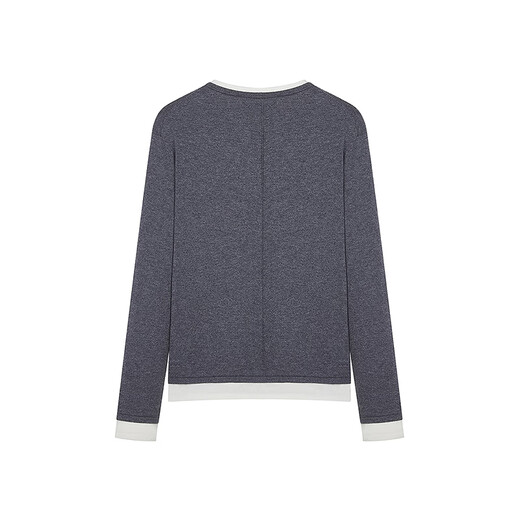 
Teenie Weenie Bear Women's Wear Wool Sweater 25 Autumn Comfortable Casual Two-piece Contrast Sweater Gray S
