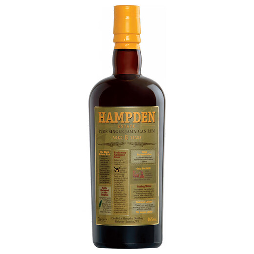 汉普登（Hampden）【原瓶进口】牙买加热带陈年朗姆酒双杯礼盒 汉普顿8年陈年朗姆 700mL