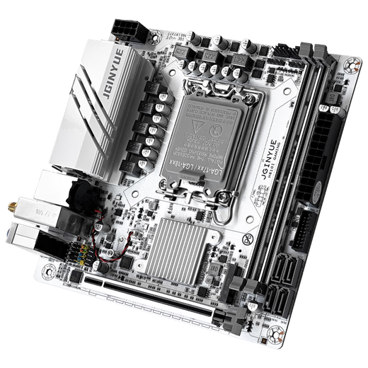精粤H610/B760/Z690 Z790雪梦主板INTEL游戏主板/ITX主板 适配12100F/12400F/12600KF/14600KF单主板 精粤H610I GAMING主板
