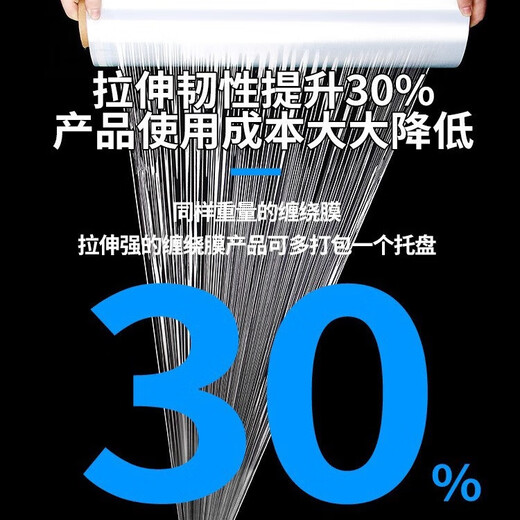 Yishi Stretch Film Industrial Thickened PE Stretch Film 50cm Wide Logistics Packing Film Moving Film Durable 6Jin Jin equals 0.5kg/roll thin tube core x4 rolls