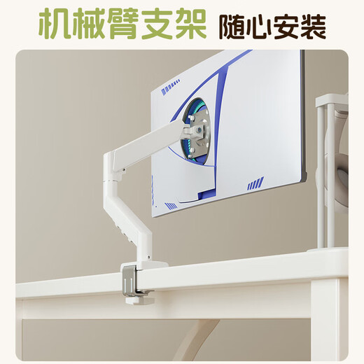 Mansfield solid wood double desk cream style home office computer desk desktop study table girls bedroom with shelf