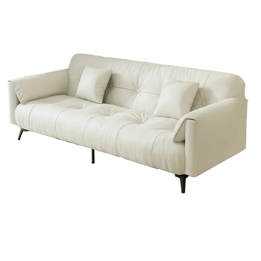 Yaji Sofa Bett integriertes Dual-Purple-Katzenklauenhaut 2025 Neues Doppelsofa Haushalt Wohnzimmer Elefant Ohr Schlafzimmer Sofa Beige [verbessertes Katze kratzend Katze] Dreifach 1,7 m +2 Kissen Kissen