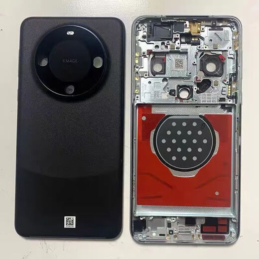 Huawei suitable for mate60pro middle frame original back cover mate60 integrated frame disassembly mobile phone frame RS back shell mate60pro Yadan black integrated back cover frame original disassembly