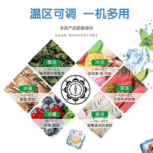 扬子鳄冰柜商用家用冷柜卧式大容量全冷冻柜展示柜 【1048单温数显】一级节能|纯铜管 全铜管制冷（现货速发）