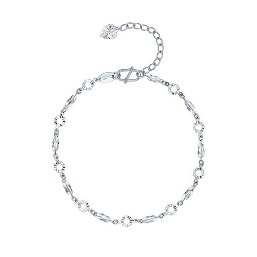 Saturday Fu PT950 platinum bracelet platinum bracelet Senhua gift for girlfriend B0716246 about 2.68g 16+3cm gift