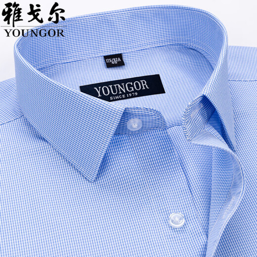 PDG Yageol Mente à manches courtes pour hommes Coton Summer Business Professional Casual Professional Wear Anti-Wrinkes Free-Ird-Agef Striped Shirt DX6623 38 Suggestions [100-120JIN [Jin est égal à 0,5 kg]]]