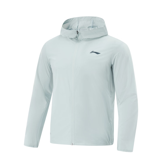 
Li Ning mirror sun protection suit men and women reflective ice-sensing comfortable sun protection fitness running casual sports windbreaker AFDV249 249-7 folk blue [same style for men and women] M (170)