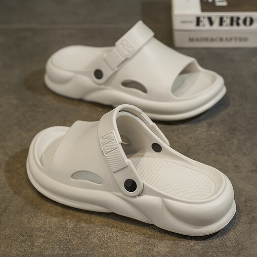 
Li Yu's new slippers men wear non-slip and soft-soled sandals for outdoor driving dual-purpose sports beach Khaki 42-43