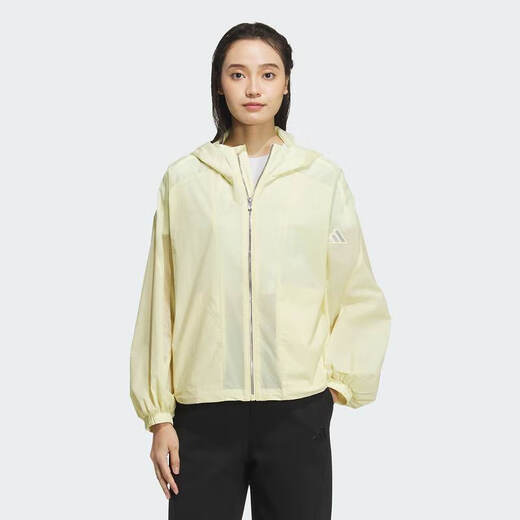 
adidas [Jinlang Sports] Women's waterproof and splash-proof sports and casual hooded jacket jacket JZ1656 color S