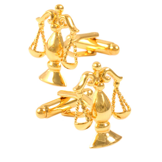 NOSSKISS French shirt cufflinks golden scale symbol fairness symbol cufflinks personalized style birthday gift gift gift golden scale