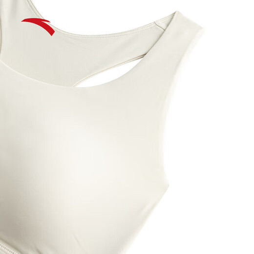 ANTA (ANTA) Guan Xiaotong's same style sports vest women's new yoga Pilates stable support underwear BRA fitness wear Australian rice white-1 XS (female 155)