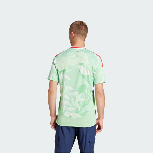 adidas Italian team fan version away football short-sleeved jersey men's summer new adidas JF0604 Honor Mint Green M