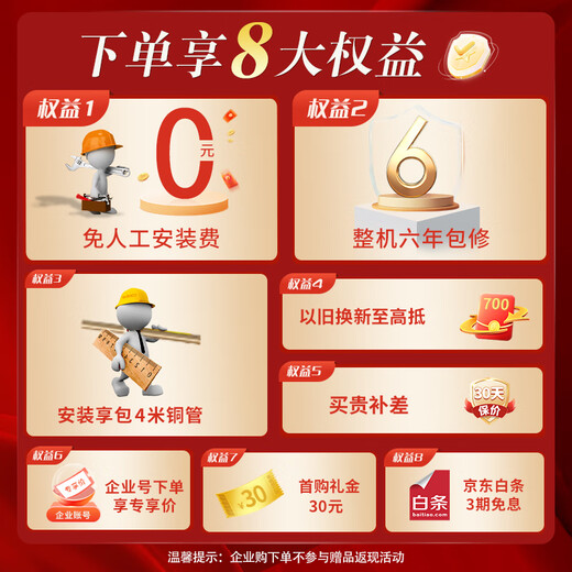 Haier central air conditioning 5 HP cabinet unit first class energy efficiency 380V store front 5P vertical cabinet KFRd-120LW/7YAF81 package 4 meters copper pipe state subsidy