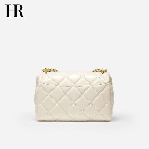 HR Helena Bag Women's Bag Fashionable and Versatile Diamond Chain Bag Women's Armpit Top Layer Cowhide One-Shoulder Crossbody Women's Bag