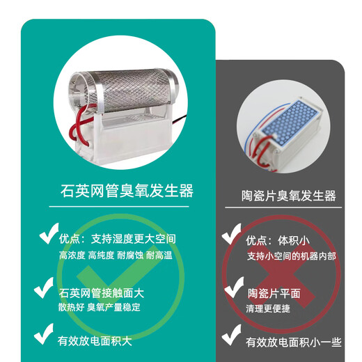 Aijenu Ozone Generator Food Factory Mobile Purification Workshop Industrial Warehouse Breeding Farm Sterilization and Disinfection Machine Deodorizing 40g Upgraded Mobile Quartz Tube