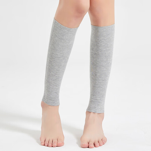 
HKDA air-conditioned room calf protection warm cover sports leg protection ankle protection summer thin foot protection ankle protection ankle socks protective gear dark gray [long style 50CM]L (recommended 12529