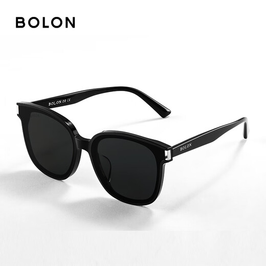 Bolon Tyrannosaurus Glasses Солнцезащитные очки мужчины Wang Hedi те же самые черные солнцезащитные очки для защиты от солнца и ультрафиолетовые лучи BL3111 C10-Gray/Gloss Black Polarized