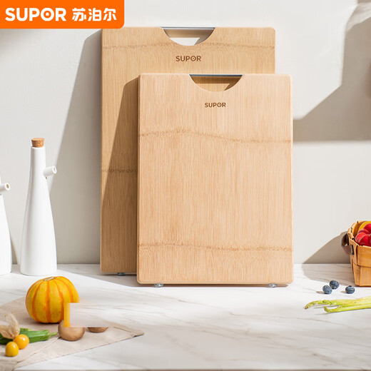 苏泊尔SUPOR 天然整竹砧板切菜板加大双面可用家用案板 Z453222AD1