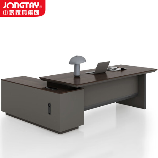 Zhongtai light luxury simple modern leadership boss desk desk large capacity desk president manager desk and chair combination 1.8 meters