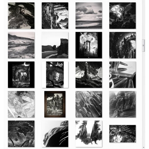 [1422] Illustration Artiste Nico Deort Black and White Pen illustration Imptages Decorative Paintings 200 Images