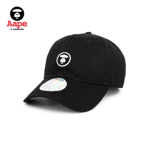 AAPE flagship store accessories ape man contrasting color simple badge reflective sticker baseball cap 4865XXI WHX/white F single size