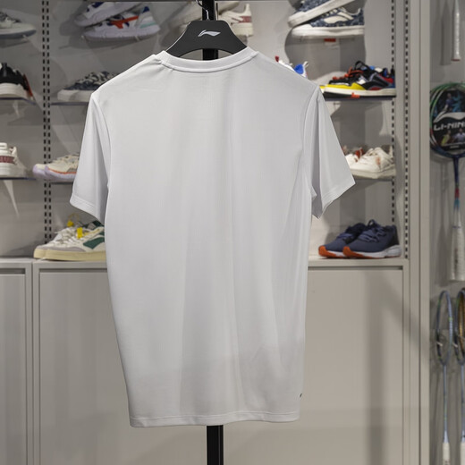 Camiseta de manga corta de Li Ning para hombres 2025 Spring New Fast Rasting Cool Cool Birdo redondo Reductor ATSV677 Estándar ATSV677-2 XL