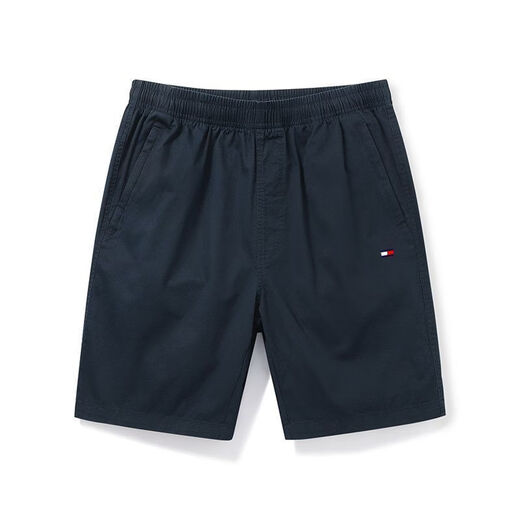 Tommy Jeans Amerikaner Tommy Tommy Sommer Herren Pure Cotton Shorts Solid Color Coloured Hosen mittleren und jungen Straight Sports Mid-Pants Casual 9215 Bohnengrün m Gewicht 90-110Jin [Jin gleich 0,5 kg] Alle Größe