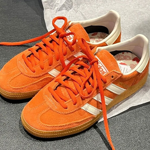 
Adidas (adidas) Clover Men's Shoes Women's Shoes 2025 New Summer HANDBALL Classic Sports Board Shoes German Training Shoes T-toe Shoes IG6191 Orange 44.5