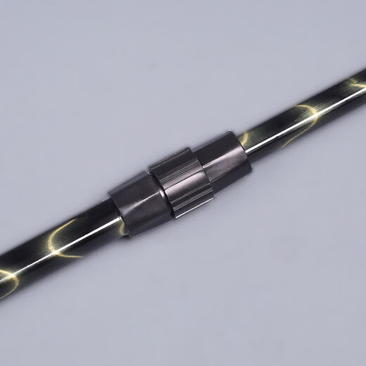 Aluminum alloy flower net pole, ultra-light and super hard, positionable telescopic net pole, fishing rod, fishing gear, complete set of fishing supplies 2.5 (full length 2.06) three sections + 35 aluminum folding head