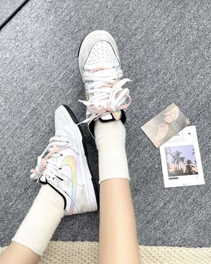 耐克（NIKE）定制球鞋 Nike Dunk Low皮革 达芬奇星黎闪翼 低帮板鞋男款黑白灰 DD1391-100 星黎闪翼 40 定制商品不退换