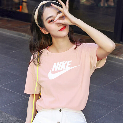 Nike (Nike) Pink kurzärmelige Frauen 2022 Spring Running Sportswear Casual Round Neck T-Shirt Trendy Bv6170 Bv6170-695 S 155/80-90Jin [Jin gleich 0,5 kg] Code Code Code] Code Code